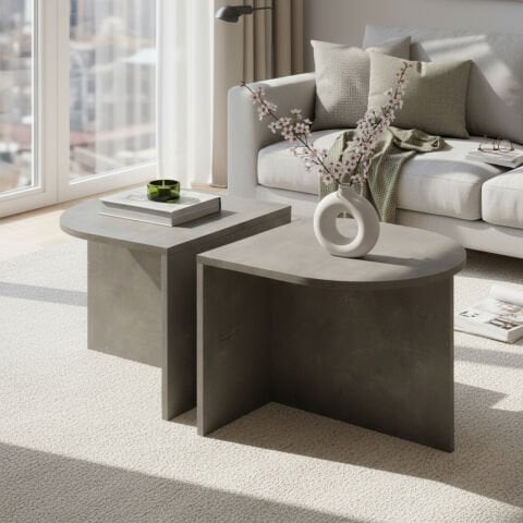 Twins Orta Sehpa Beton Desen