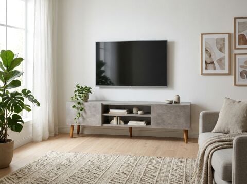 Plane Tv Ünitesi 150cm Beton Desen