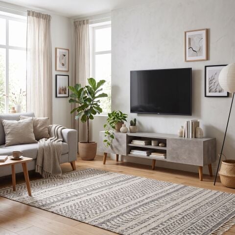 Plane Tv Ünitesi 150cm Beton Desen