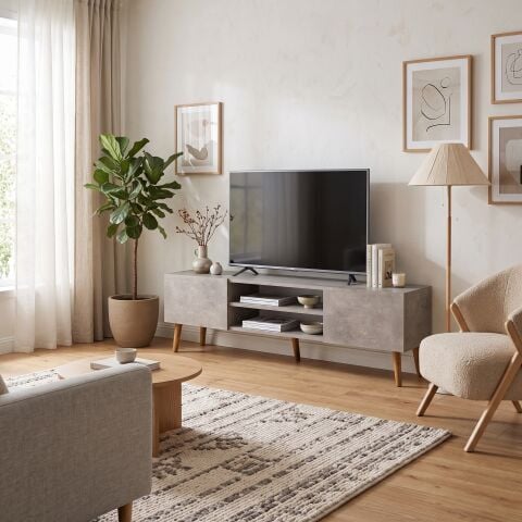 Plane Tv Ünitesi 150cm Beton Desen