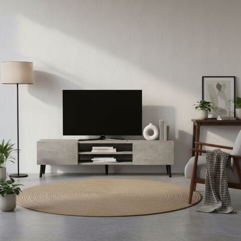 Plane Tv Ünitesi 150cm Beton Desen