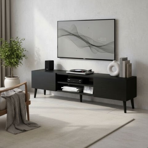 Plane Tv Ünitesi 150cm Siyah