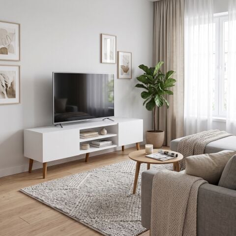 Plane Tv Ünitesi 150cm Beyaz
