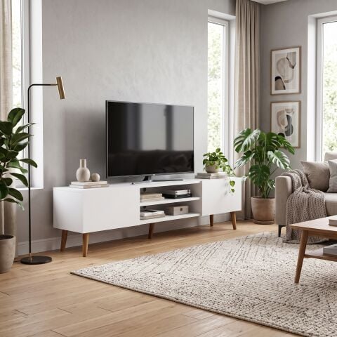 Plane Tv Ünitesi 150cm Beyaz
