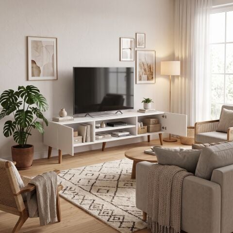Plane Tv Ünitesi 150cm Beyaz