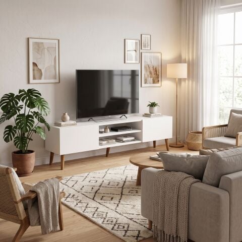 Plane Tv Ünitesi 150cm Beyaz