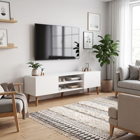Plane Tv Ünitesi 150cm Beyaz