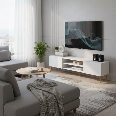 Plane Tv Ünitesi 150cm Beyaz