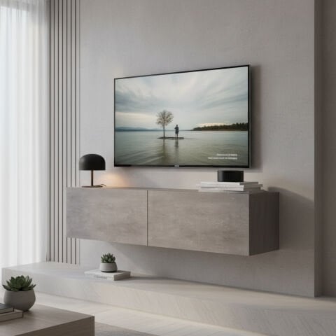 Palm 120cm Tv Ünitesi Beton Desen