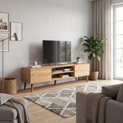 Plane Tv Ünitesi 150cm Meşe