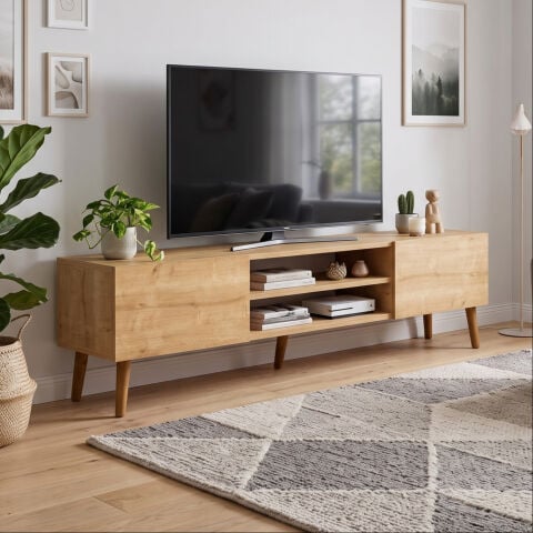 Plane Tv Ünitesi 150cm Meşe