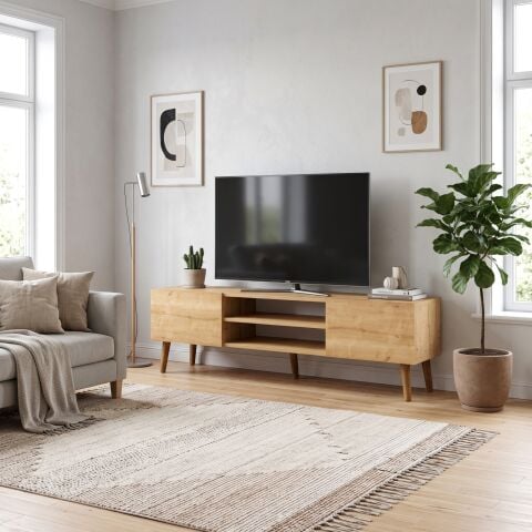 Plane Tv Ünitesi 150cm Meşe