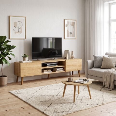Plane Tv Ünitesi 150cm Meşe