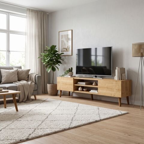 Plane Tv Ünitesi 150cm Meşe