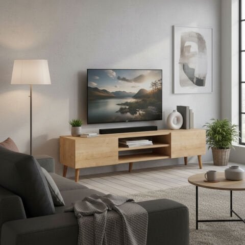 Plane Tv Ünitesi 150cm Meşe