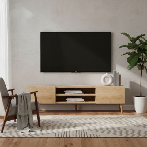 Plane Tv Ünitesi 150cm Meşe