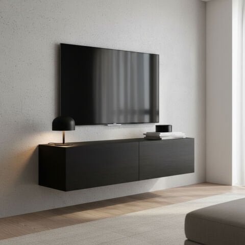 Palm 120cm Tv Ünitesi Siyah