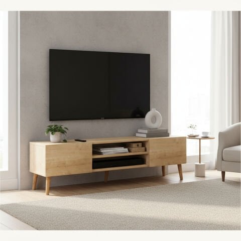 Plane Tv Ünitesi 150cm Meşe