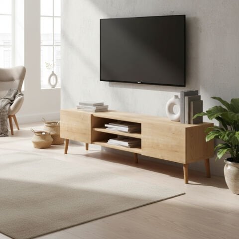 Plane Tv Ünitesi 150cm Meşe