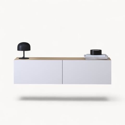 Palm 120cm Tv Ünitesi Beyaz Meşe