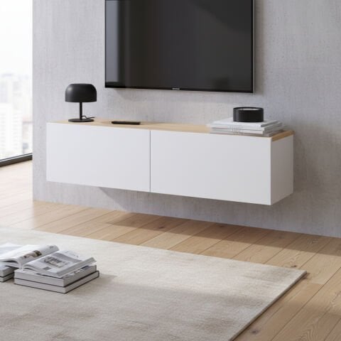 Palm 120cm Tv Ünitesi Beyaz Meşe