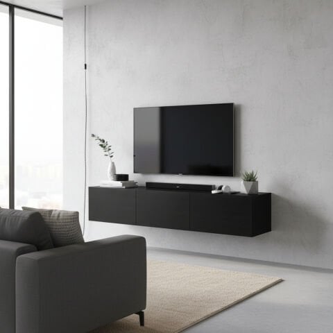 Palm 150cm Tv Ünitesi Siyah