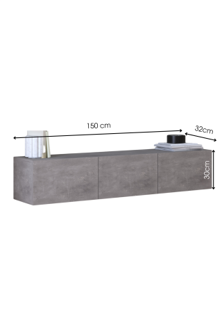 Palm 150cm Tv Ünitesi Beton Desen