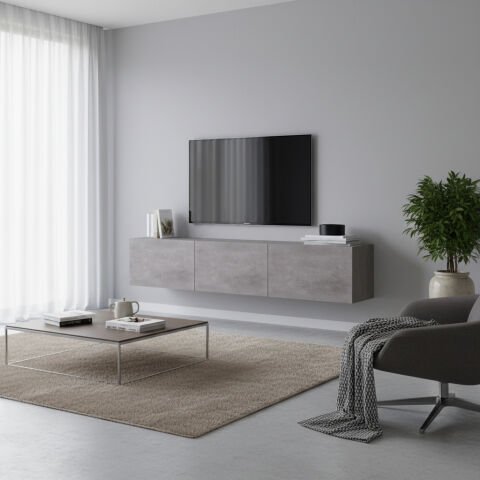 Palm 150cm Tv Ünitesi Beton Desen