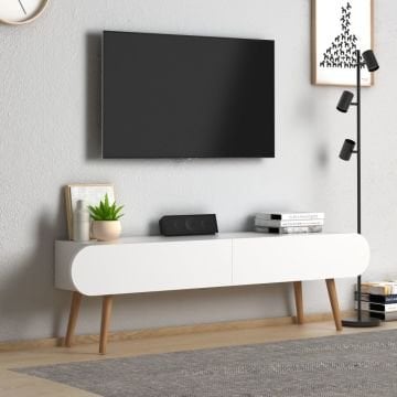 Lotus Tv Sehpası Beyaz