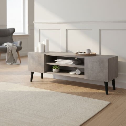 Etna Tv Sehpası Beton Desen