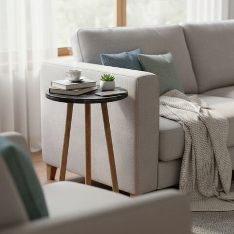 Roma Yan Sehpa Bendir Mermer