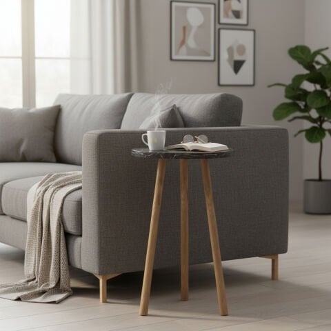 Roma Yan Sehpa Bendir Mermer