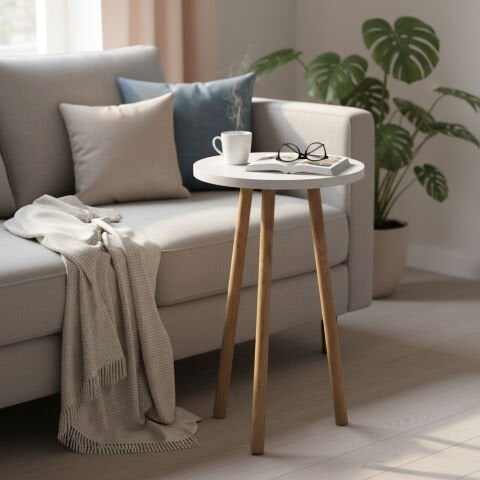 Roma Yan Sehpa Beyaz