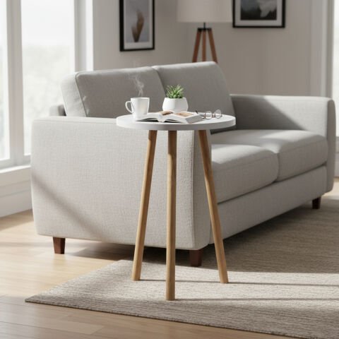 Roma Yan Sehpa Beyaz