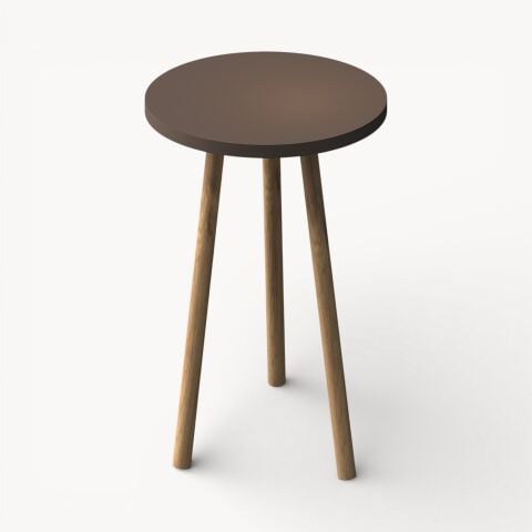 Roma Yan Sehpa Koyu Kahve