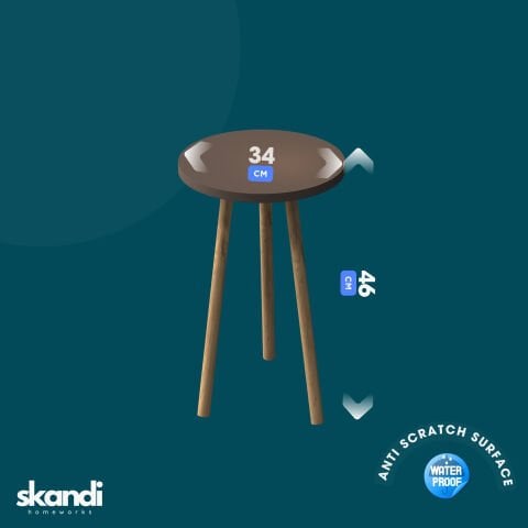 Roma Yan Sehpa Koyu Kahve