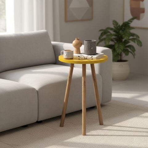 Roma Yan Sehpa Sarı