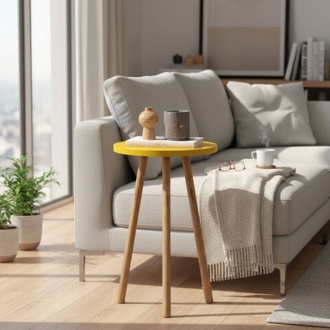 Roma Yan Sehpa Sarı