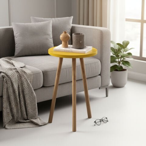 Roma Yan Sehpa Sarı