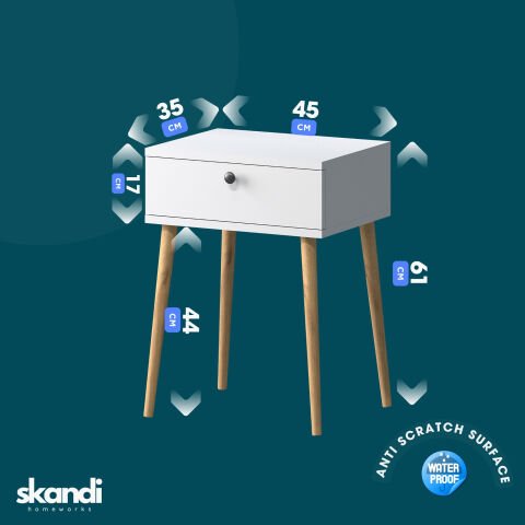 Vien Yan Sehpa Beyaz