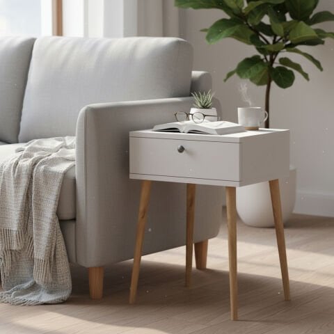 Vien Yan Sehpa Beyaz