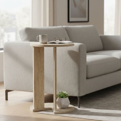 Cake C Sehpa Traverten