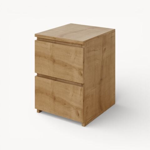 Fly Yan Sehpa Çekmeceli Meşe