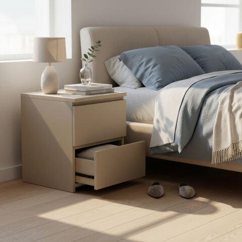 Fly Komodin Çekmeceli Krem