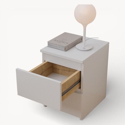 Fly Komodin Çekmeceli Beyaz