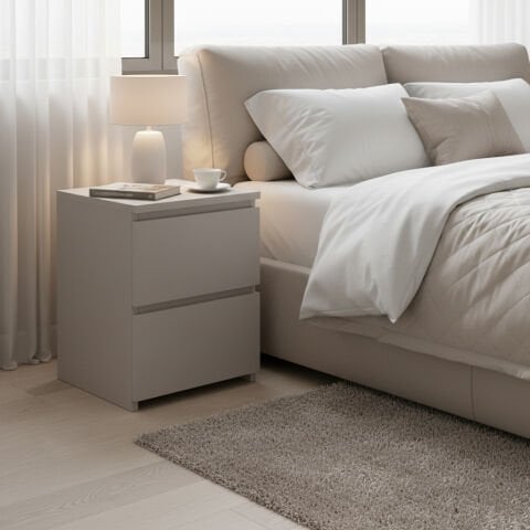 Fly Komodin Çekmeceli Beyaz