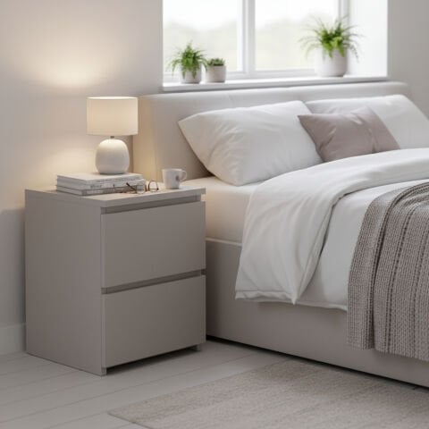 Fly Komodin Çekmeceli Beyaz