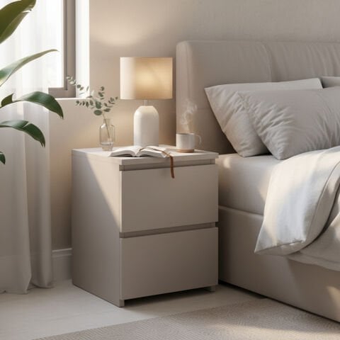 Fly Komodin Çekmeceli Beyaz