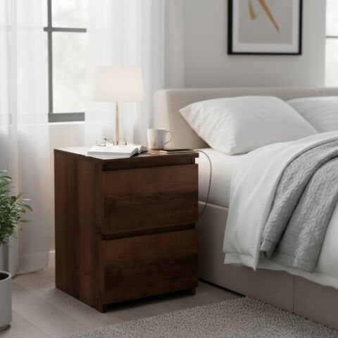 Fly Komodin Çekmeceli Ceviz