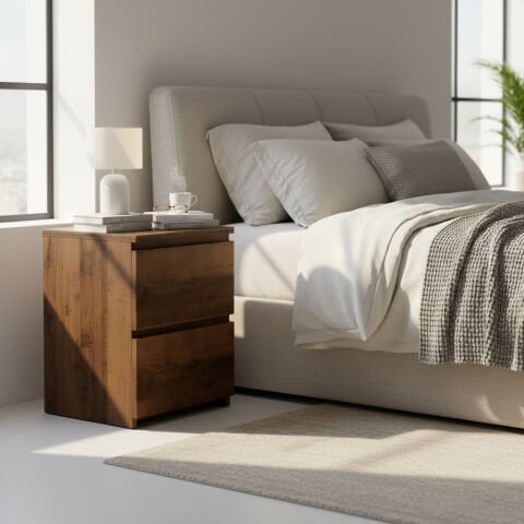 Fly Komodin Çekmeceli Ceviz